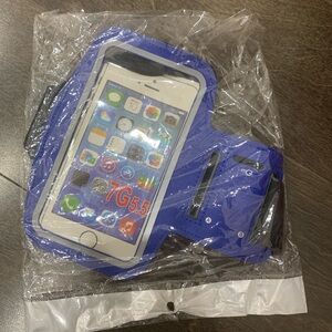 Blue Armband Phone Holder